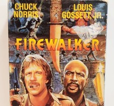 1989 Firewalker VHS Chuck Norris Video Treasures Action Adventure