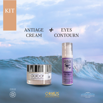 KIT EYE CONTOUR+ANTIAGE CREAM W HYALURONIC ACID,PLASMA ZINC EXTRACT & ORMUS