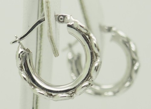 1.75 Ct Round Moissanite Bezel Set Lever back Hoop Earrings 925 Sterling Silver - Picture 3 of 5