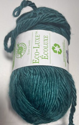 LOOPS & THREADS - ECO - COZY YARN. 1PK. TEAL.  I COMBINE SHIP. see detail