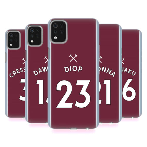 OFFICIAL WEST HAM UNITED FC 2021/22 PLAYERS HOME KIT GEL CASE FOR LG PHONES 1 - Picture 1 of 19