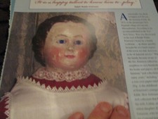 8pg Ralph Waldo Emerson Family Doll History Article / Nett
