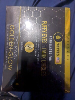 Demora  Golden Gloe Eye Masks For Dark Circles ~ 20 PAIRS New