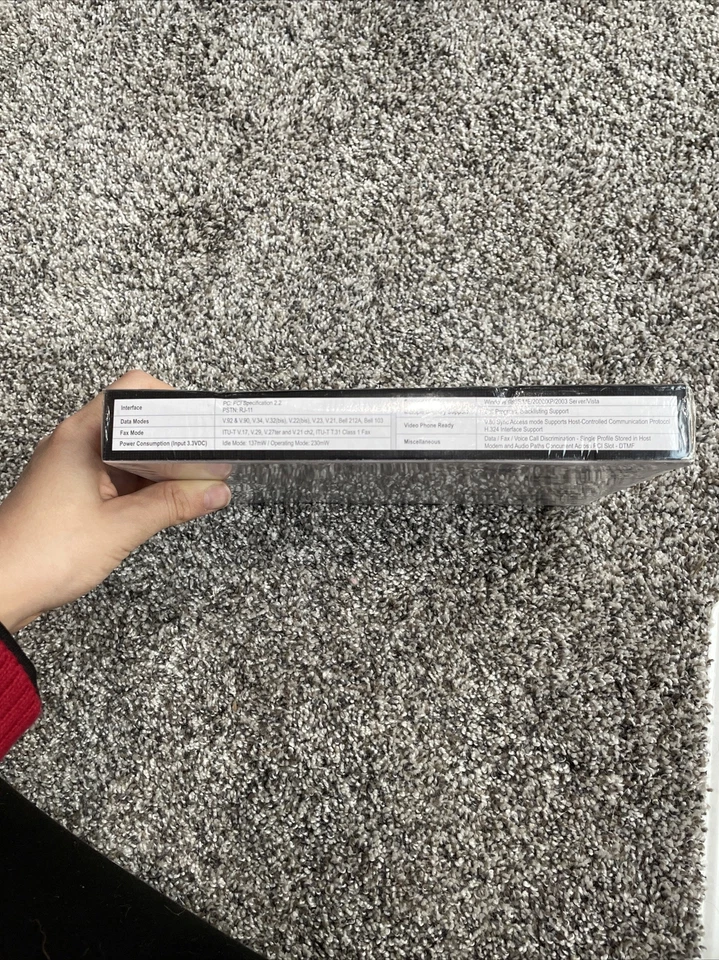 TRENDnet TFM-PCIV92A 56K High Speed Internal PCI Modem - Data/Fax/Voice - New - Image 4 of 4