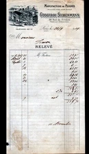 PARIS (19TH CENTURY) FACTORY / COMBS for HAIRDRESSER "Godefroy SIEBENMANN" in 1909