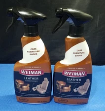 Weiman Leather Cleaner and Conditioner - 16 Ounce (2 Pack) - Restores Leather