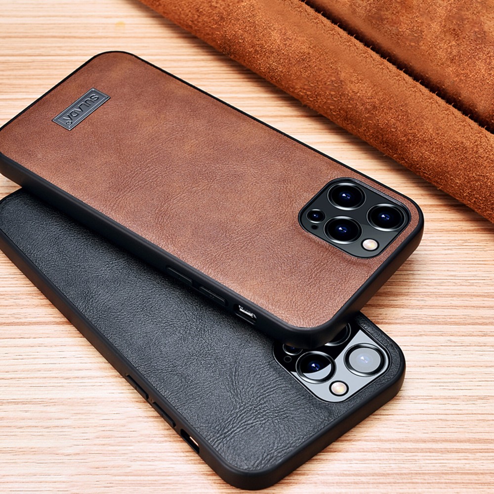 For iPhone 13 14 15 Pro Max 12 Slim Fit Premium PU Leather Shockprpoof Case