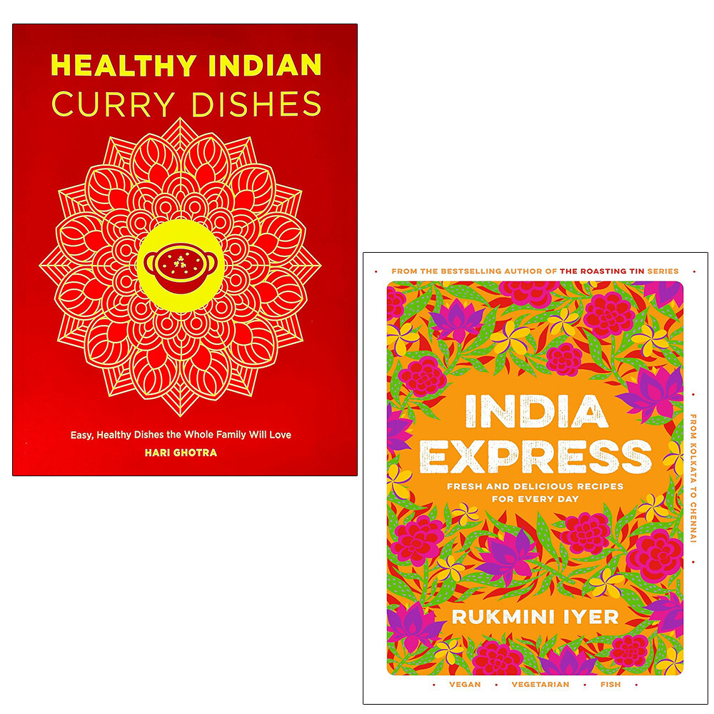 India Express Rukmini Iyer, Healthy Indian Curry Dishes Hari Ghotra 2 Books Set