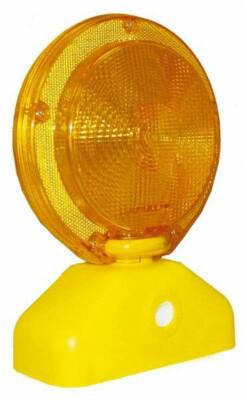 PRO-SAFE 10-1/2'' High Barricade Light 1.3 Lb, Yellow Case & Amber Lens