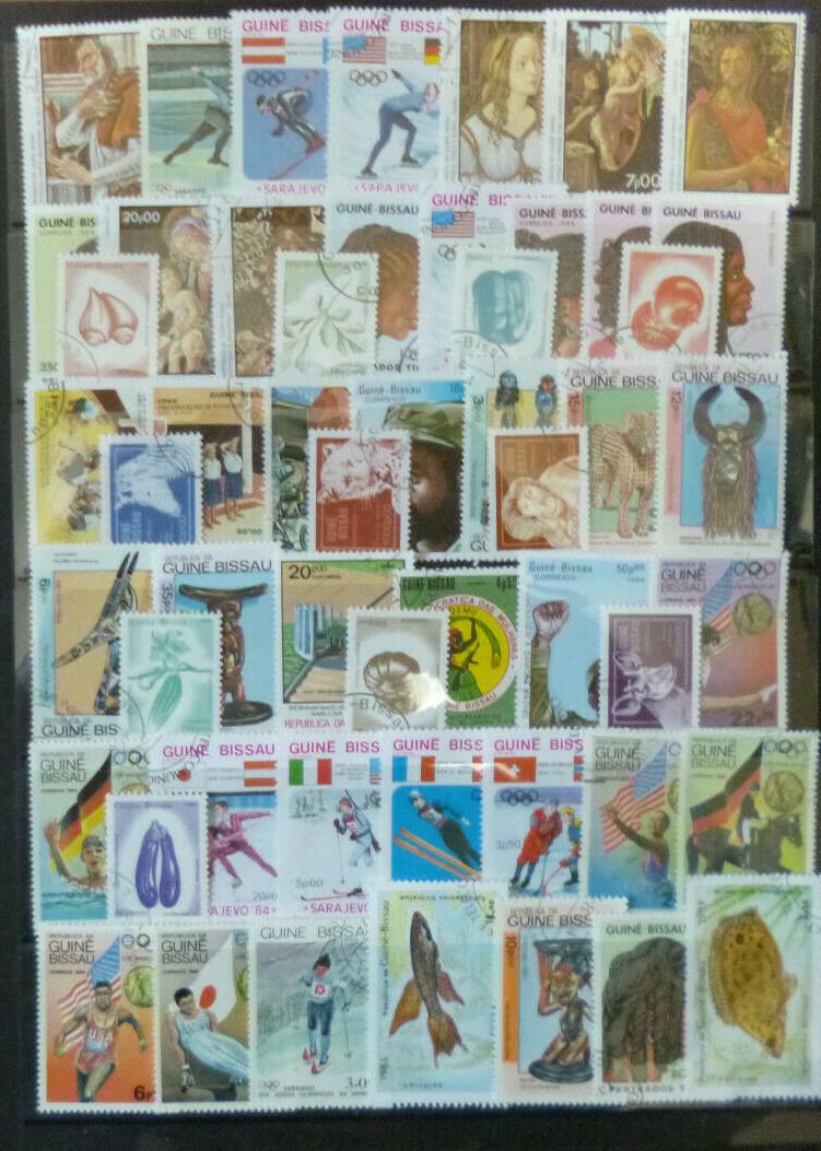 GUINEA BISSAU STAMP COLLECTION PACKET 50 DIFFERENT Used SELECTION