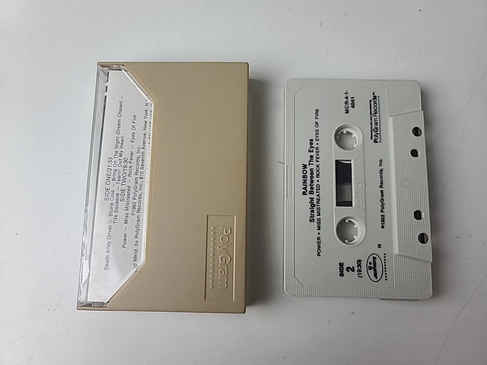 Rainbow: Straight Between the Eyes (Cassette, 1982 Mercury) Progressive Metal Foto 2 de 4
