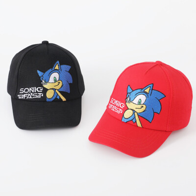 Sonic The Hedgehog Cartoon Kinder Baseballmütze Baumwolle Outdoor Sonnenhut