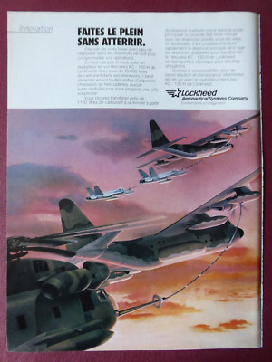10/1988 PUB LOCKHEED KC-130H HERCULES TANKER FLUGBETANKUNG F/A-18 FRANZÖSISCHE ANZEIGE