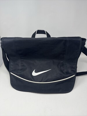 Vintage Nike crossbody laptop messenger Bag black Backpack. Nike