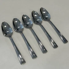 Oneida Spoons CELLA Stainless Steel Flatware 5 Teaspoons 6-1/4”