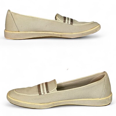 Grasshoppers by Keds Tan Beige Loafers Women's Size 7N Cushioned Slip Ons 