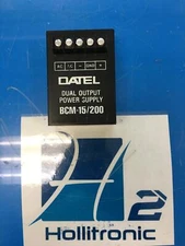 DATEL BCM-15/200 DUAL OUTPUT POWER SUPPLY