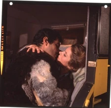 The Yellow Rolls Royce Omar Sharif Ingrid Bergman Kissing Original Transparency