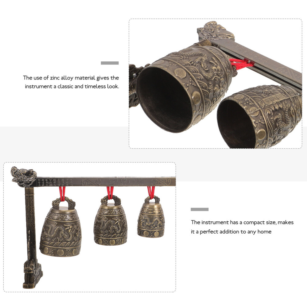 Chinese Bells Instrument Chime Model Ornament Antique Bells Percussion