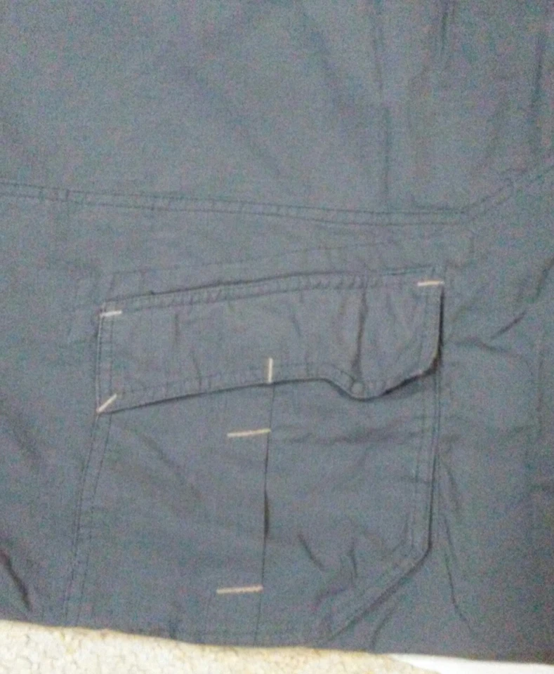 Funda nórdica POTTERY BARN PB Teen Metro Twin Cargo azul marino con bolsillos broches a presión Foto 2 de 4