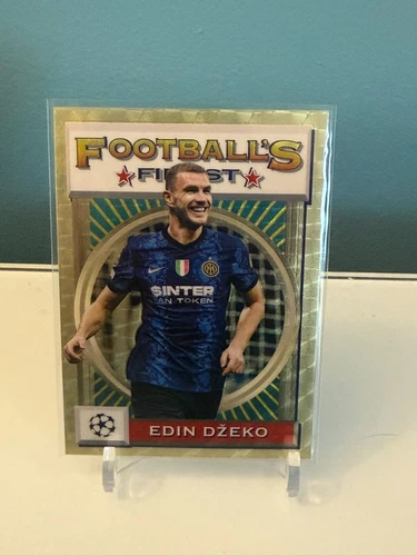 2021/22 Topps Finest Flashbacks Edin Dzeko Superfractor #179 #d 1/1 UEFA Soccer