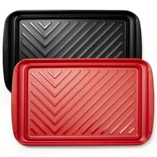 LEHAHA Grilling Prep Trays, Melamine BBQ Prep and Serving Platters and Trays ...