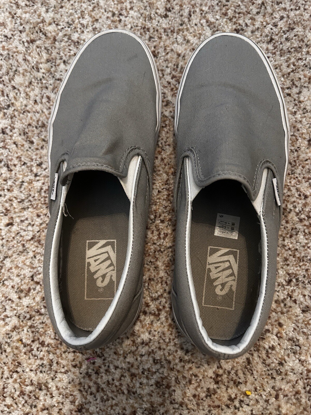 SAOLA Scarpe da equitazione VANS Off The Wall Slip On grigie da uomo skateboard BMX taglia 7