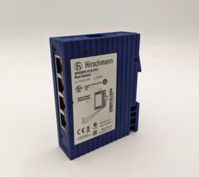 Hirschmann Spider 4TX/1FX Ethernet Switch 5 Port 9.6-32VDC 400-130mA Unmanaged