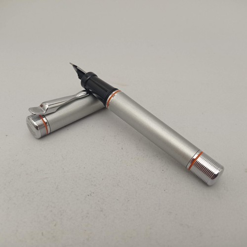 Harley Davidson Chrome Cartridge fountain pen SSM Nib Vintage Uninked - Bild 9 von 12