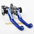 For Yamaha SEROW 225/250 XT225/250 1986-2015 Pivot Clutch Brake Levers Blue CNC
