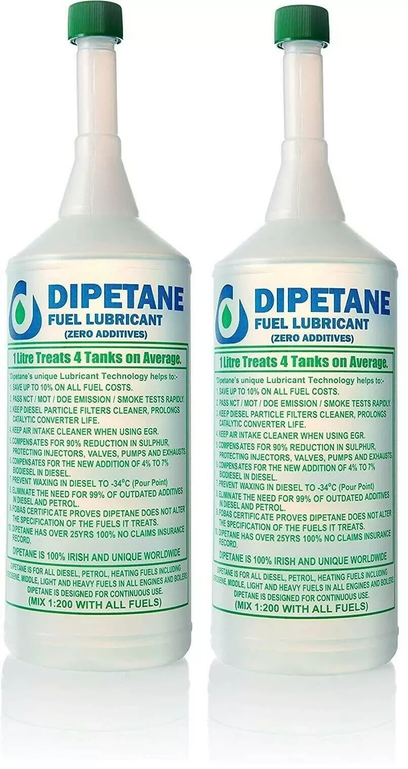 2 PCS Dipetane 1L Fuel Treatment Reduce Emissions Injector DPF CAT EGR Cleaner