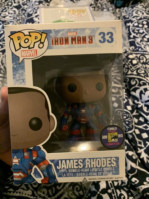 Funko Pop Marvel James Rhodes 33 Iron Man 3 Sdcc