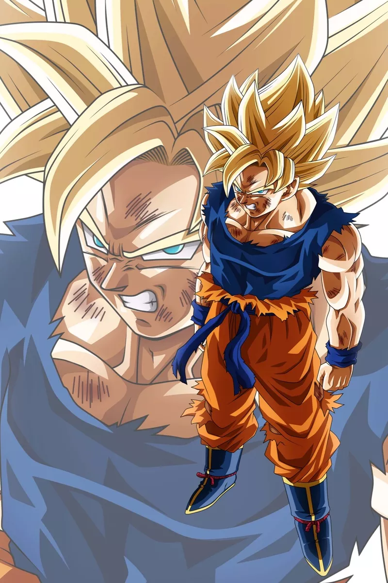 Dragon Ball Z/Super Poster Goku from SSJ to Ultra 12in x 18in Free Shipping