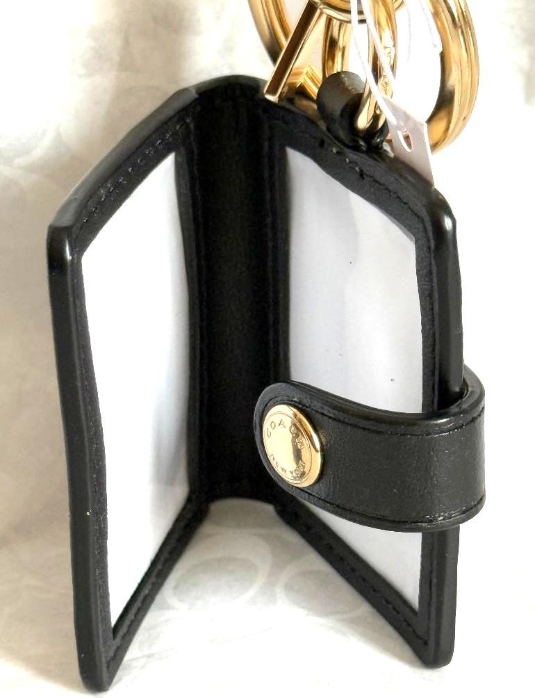 Coach Signature Bee Picture Photo Frame Key Chain Bag Purse Charm