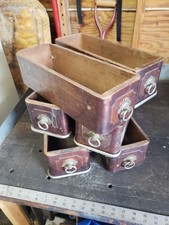 6 Antique Treadle Singer Sewing Machine Cabinet Wood Drawers