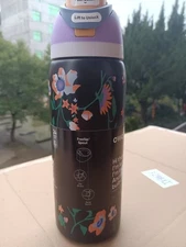 Owala - UO Exclusive FreeSip Midnight Garden Floral 32 oz Stainless Water Bottle