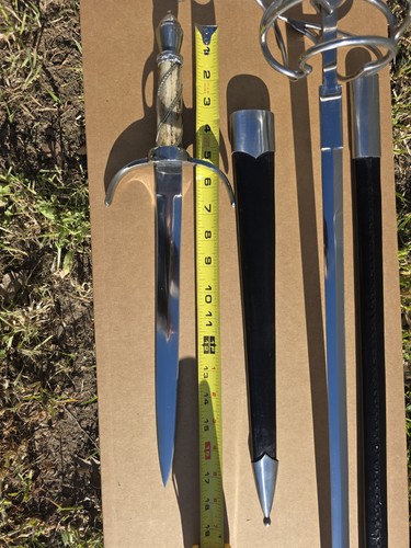 Windlass Steelcrafts Deschaux Rapier Sword & Main Gauche Dagger museum replicas