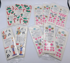 12 - VINTAGE Creative Memories Stickers Christmas  Wedding Floral