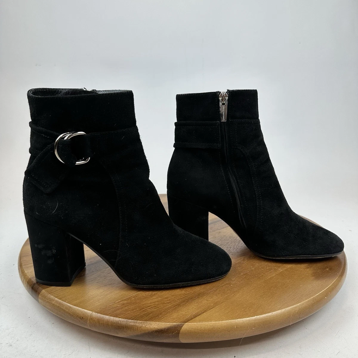 Gianvito Rossi NWB Open Toe Booties / Heels In Black Velvet Size 36 EU 6 US GIANVITO ROSSI Opera 105 velvet sandals | NET-A-PORTER main image 3