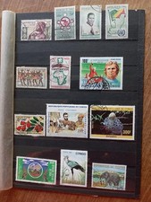 REPUBLIQUE DU CONGO: LOT DE TIMBRES CLASSES CHRONOLOGIQUEMENT