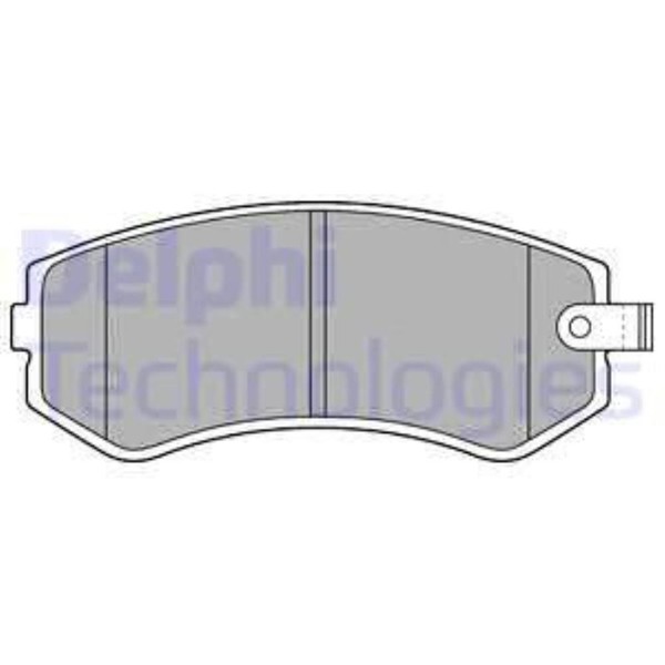 Delphi BremsbeläGe Bremsbelegsatz Hinten FüR Nissan Almera I Hatchback-image