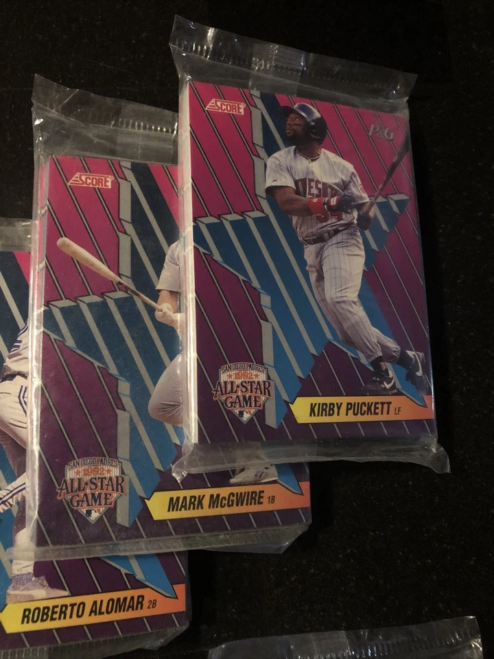 Juegos de 18 cartas sellados de fábrica 8-1992 Score P&G All Star Game (Griffey Jr, Bonds)🔥 Foto 3 de 4