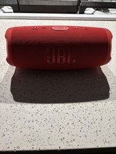 JBL Charge 5 Red Portable Waterproof Speaker with Powerbank