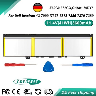 F62G0 RPJC3 39DY5 Akku Für Dell Vostro 5370 D1525S Inspiron 13 7373 7380 7386
