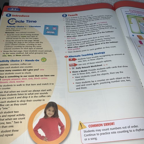 CALIFORNIA MATHEMATICS TEACHER EDITION KLASSE K Homeschool Kindergarten Fähigkeiten - Bild 7 von 9