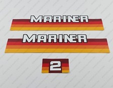 Mariner 2 PS Außenborder Aufkleber Sticker Set Reproduktion 2PS