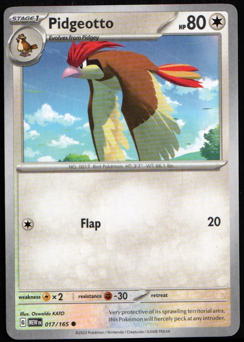 2023 Scarlet & Violet Series - Scarlet & Violet - 151 Pidgeotto Common #17