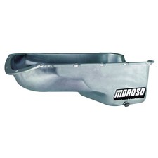 Moroso Engine Oil Pan 20492 Replacement Wet Sump Clear Zinc For Pontiac V8