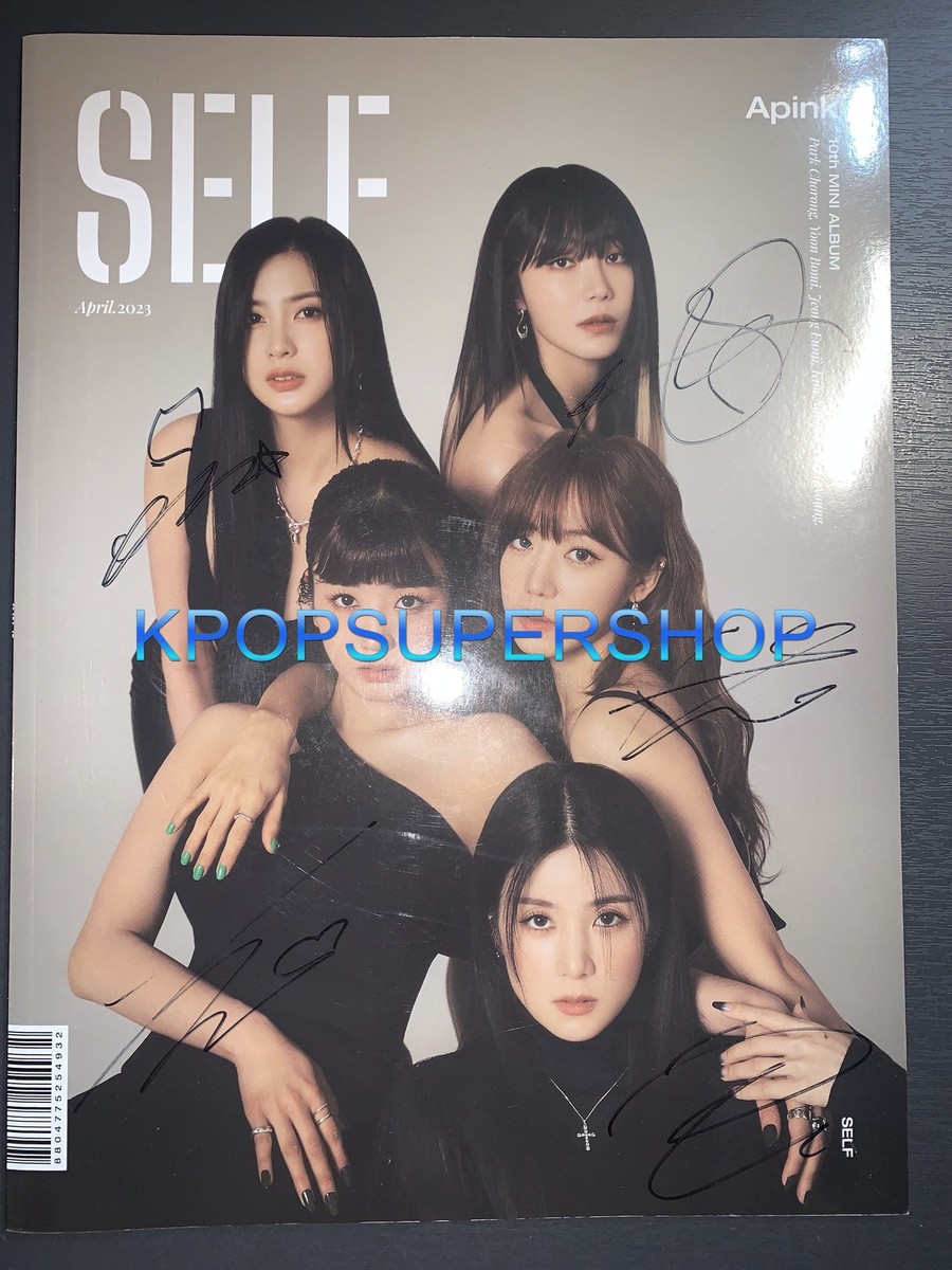 Apink 10th Mini Album Self Autographed Signed CD Magazine Ver