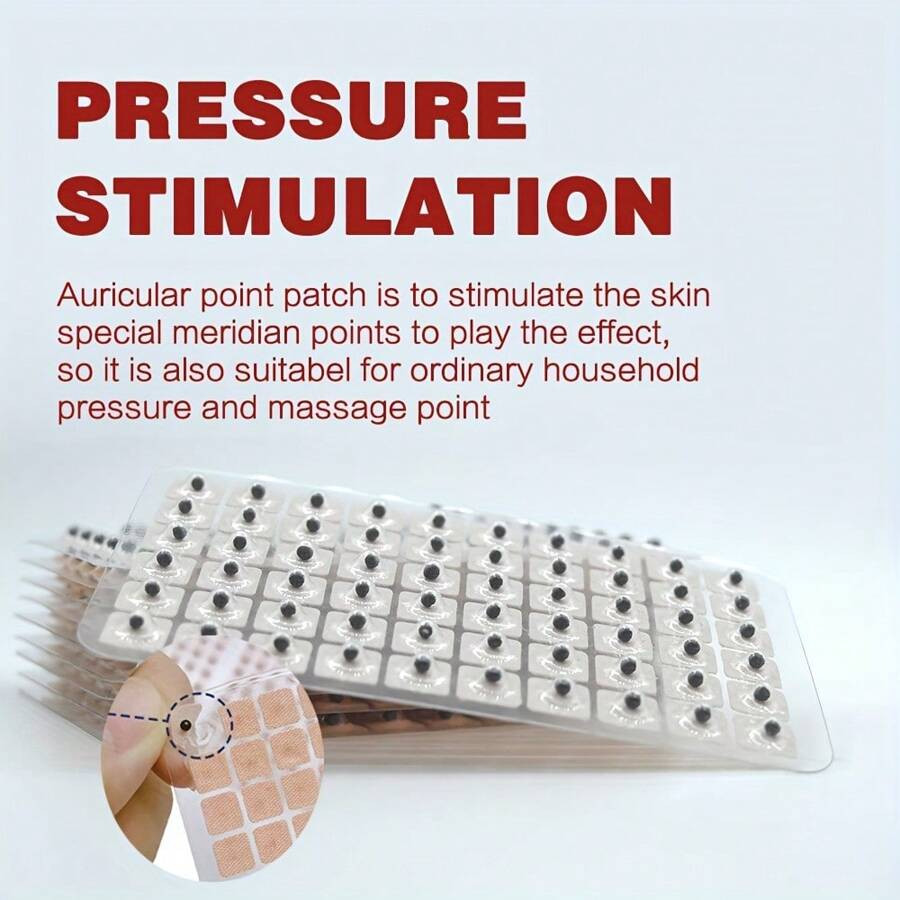 Auricular Patch 600pcs Ear Seeds Acupuncture Sticker Relaxtion Acupoint Massage